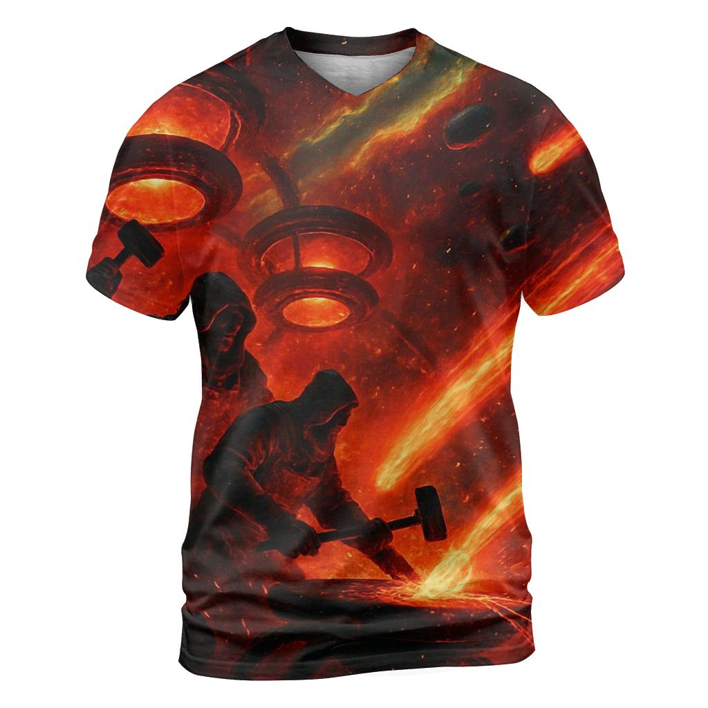 Chromatic Comet Forge designer pattern shirts