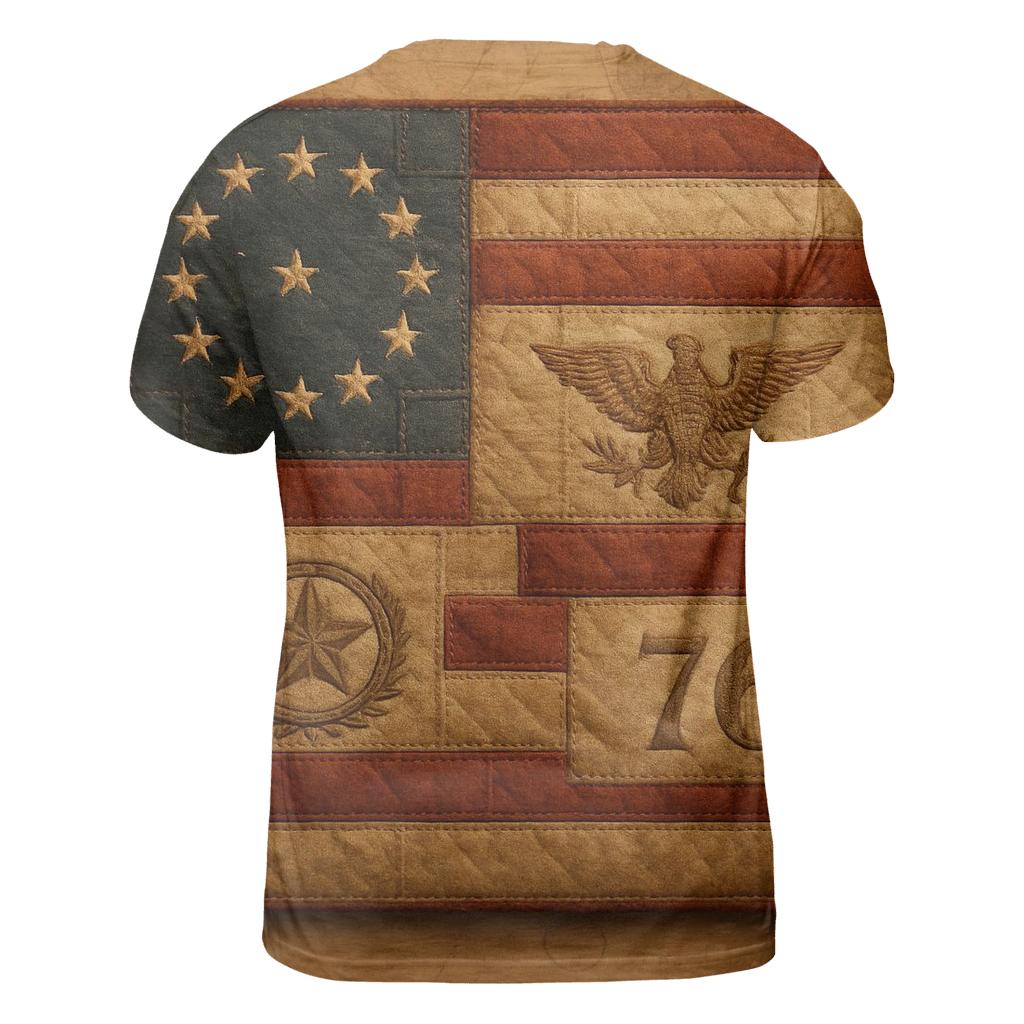 Heritage Patchwork Banner artistic all-over print tops