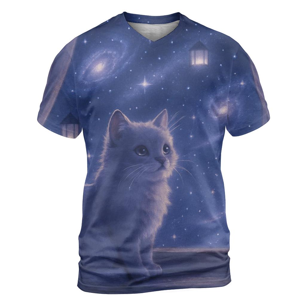Stargazer Window Kitten personalized full print shirts