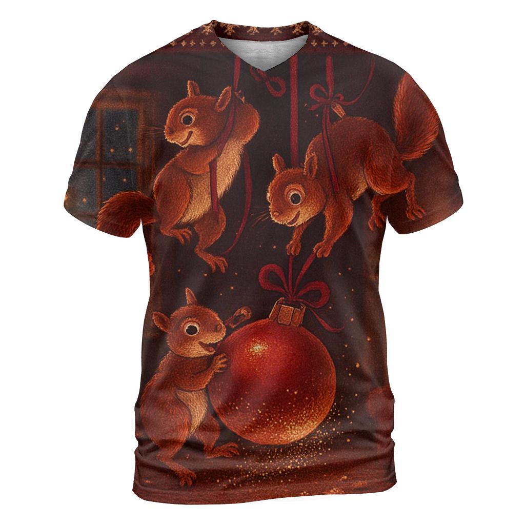 Mischievous Ornament Heist statement graphic shirts