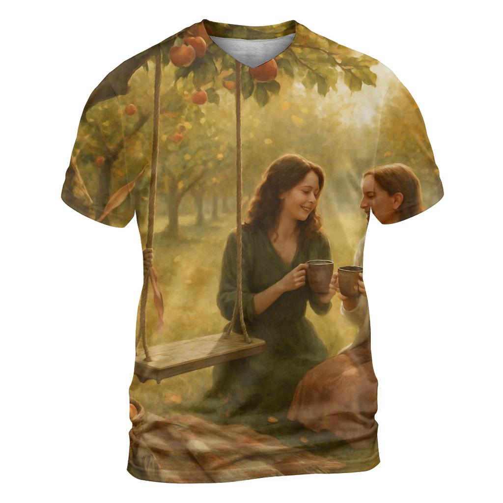 Grateful Orchard Swing statement graphic shirts