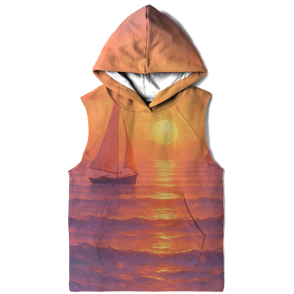Coral Harbor Twilight printed hoodies