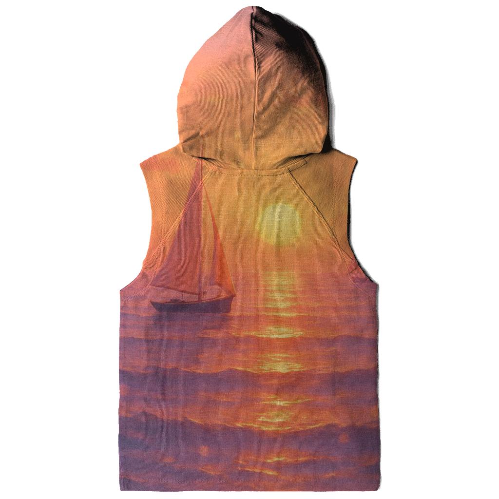 Coral Harbor Twilight printed hoodies