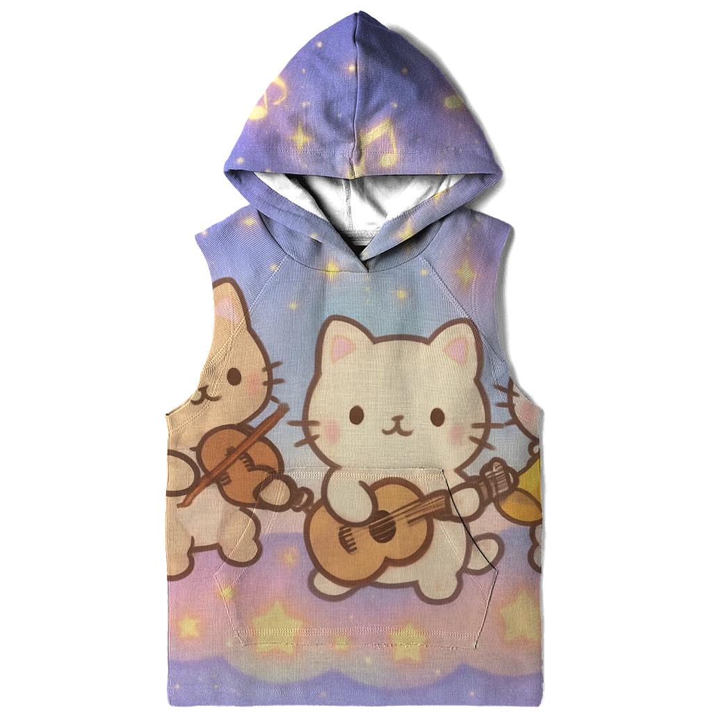 Constellation Concert Cats embroidered hoodies