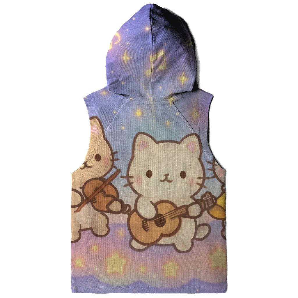 Constellation Concert Cats embroidered hoodies