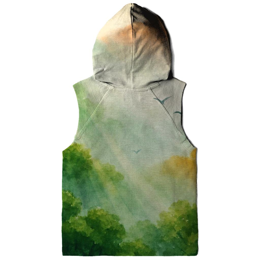 Verdant Flag Forest embroidered hoodies