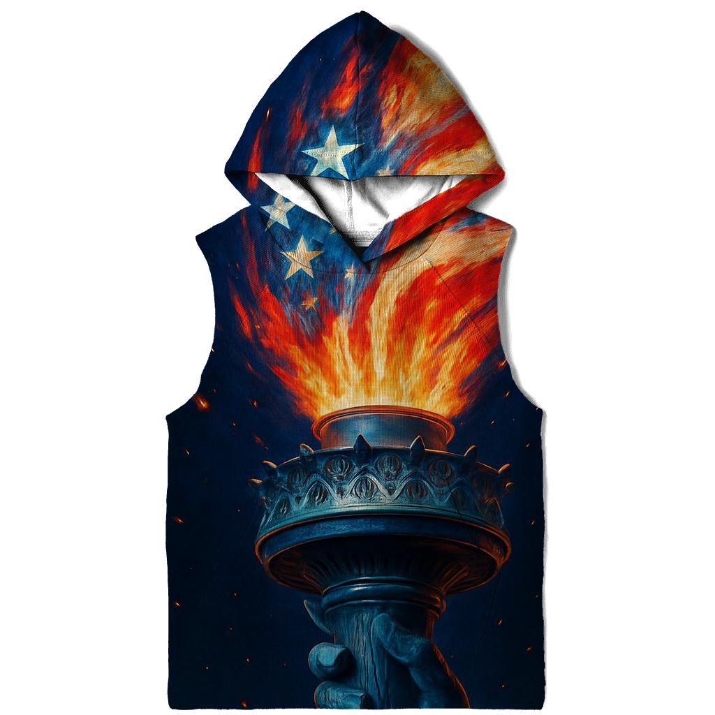 Liberty Flame Banner pullover hoodies