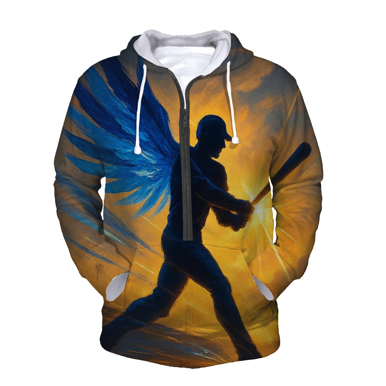 Winged Victory Swing printed hoodies