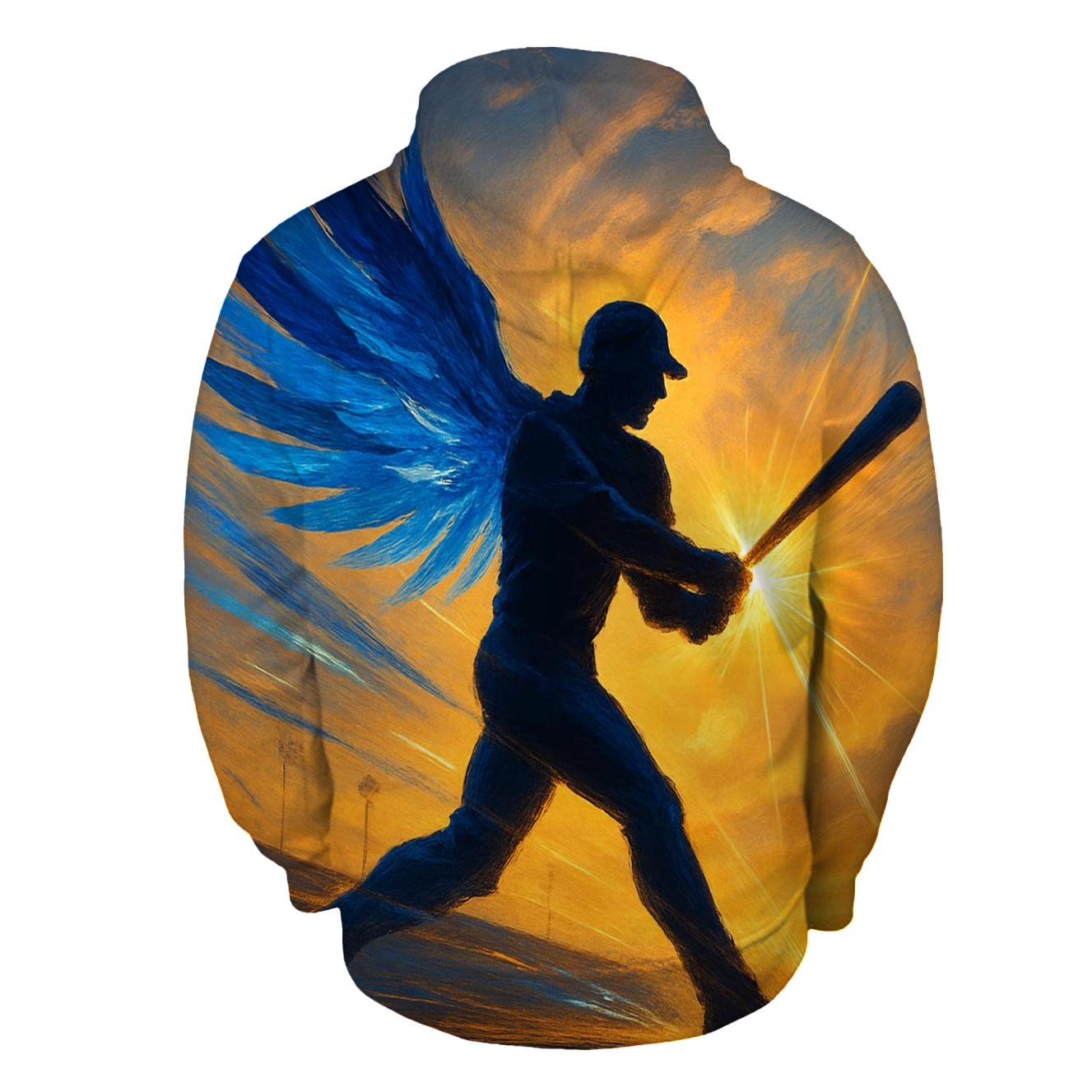 Winged Victory Swing printed hoodies