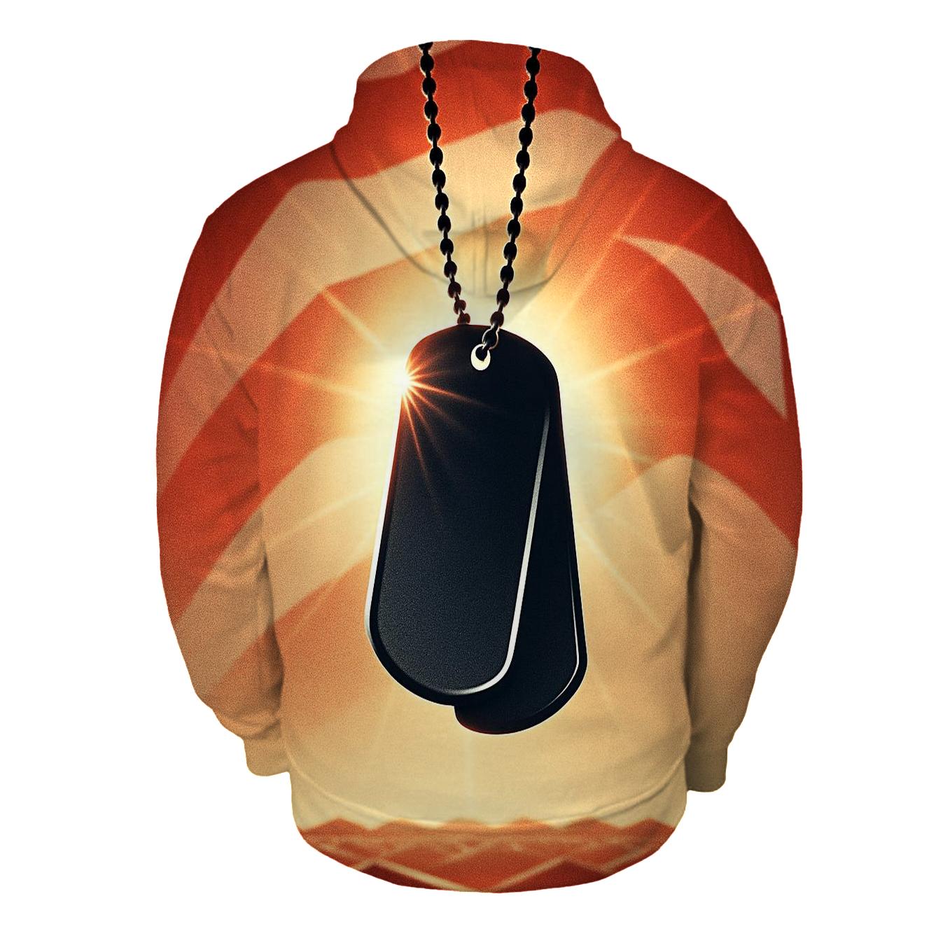 Dog Tags At High Noon printed hoodies