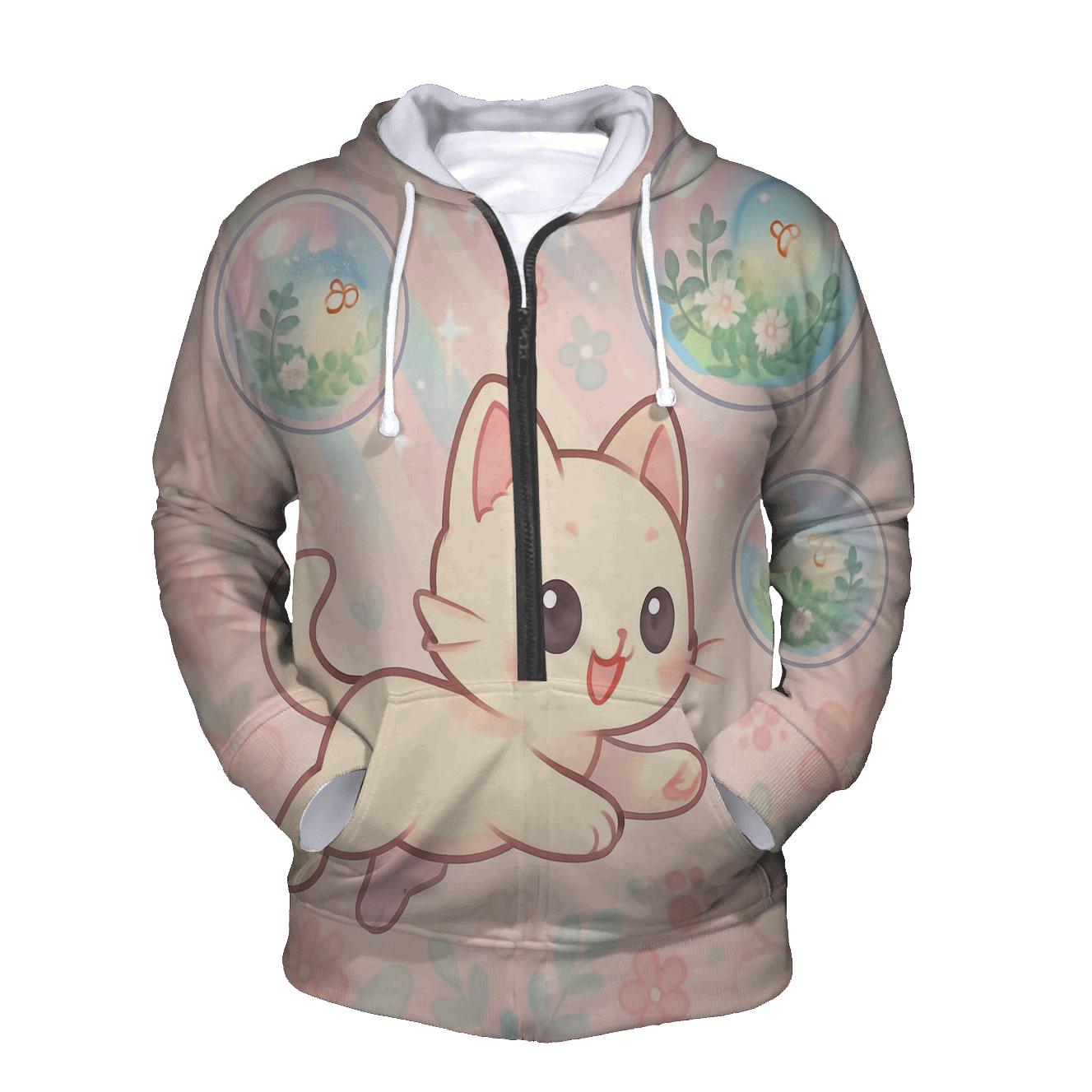Bubble Garden Playtime embroidered hoodies