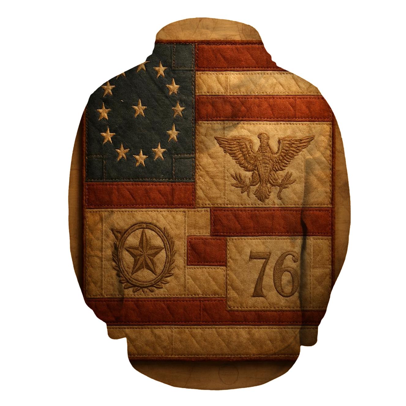 Heritage Patchwork Banner designer hoodies