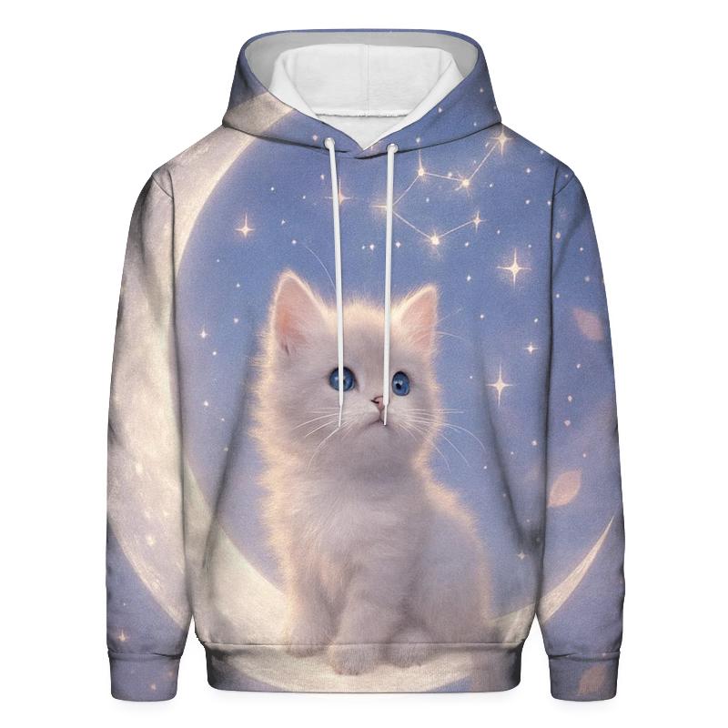 Moonbeam Kitten Reverie premium hoodies