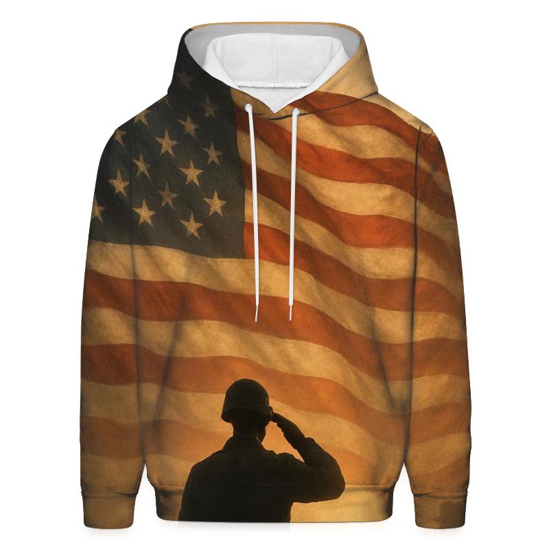 Dawn Sentinel Flag printed hoodies