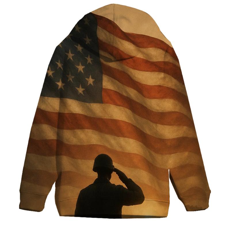 Dawn Sentinel Flag printed hoodies
