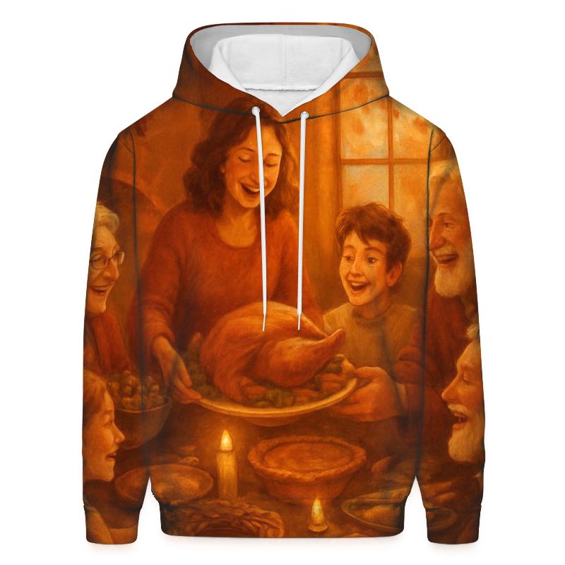 Golden Hearth Gathering embroidered hoodies