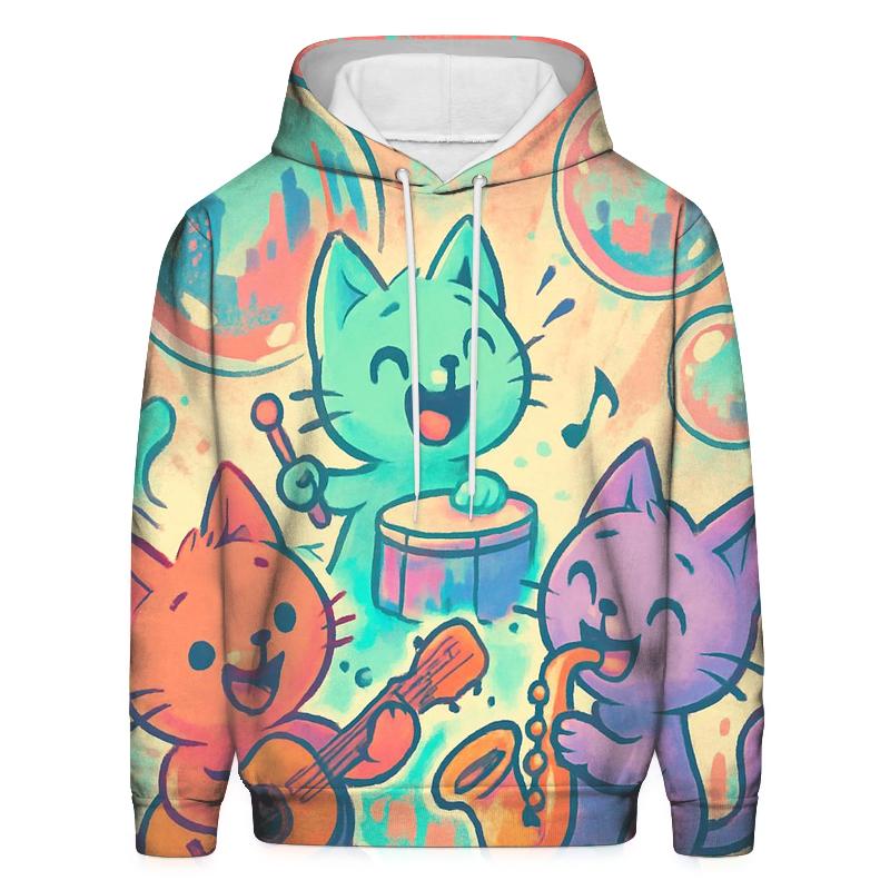 Bubble Band Kittens designer hoodies