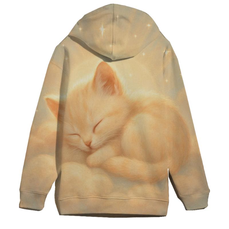 Cloud Nap Curled Kitten hoodie designs