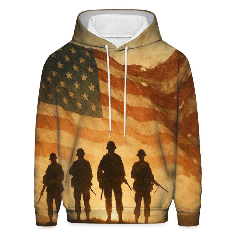 Veteran Silhouette Dawn hoodie trends