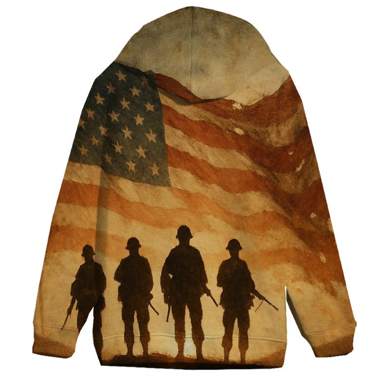 Veteran Silhouette Dawn hoodie trends
