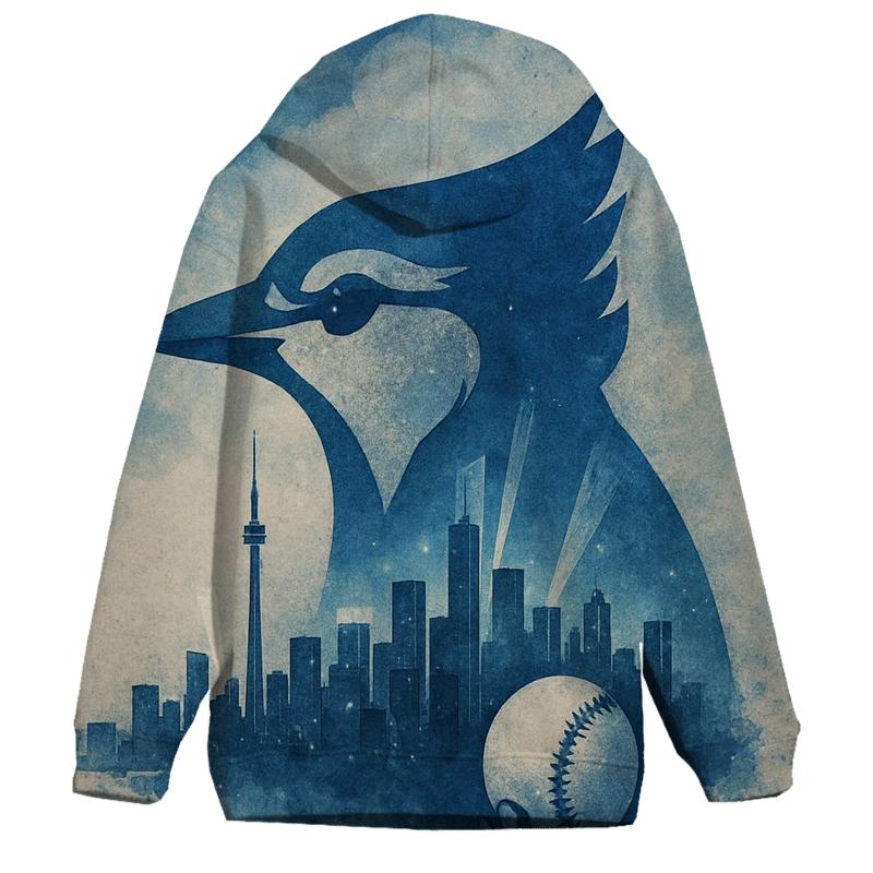 Skyline Blue Jays Batter Fusion printed hoodies