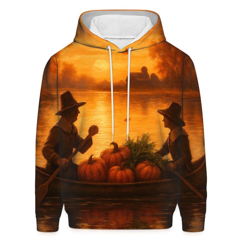 Sunset Pilgrim Canoe hoodies fashion
