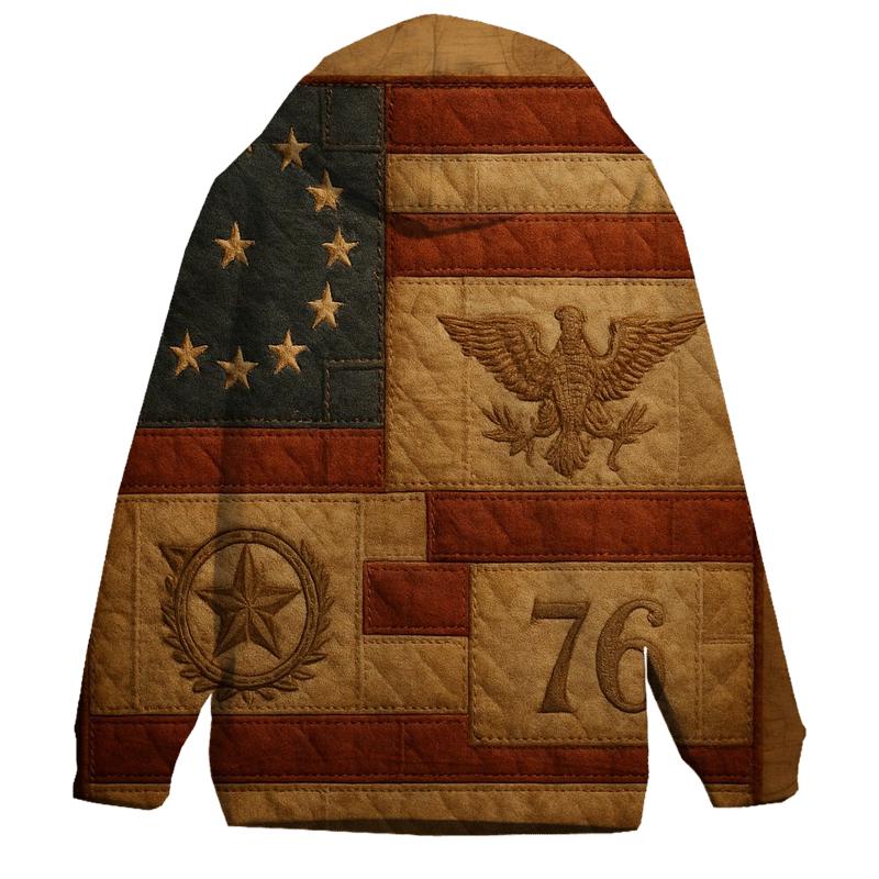 Heritage Patchwork Banner pullover hoodies