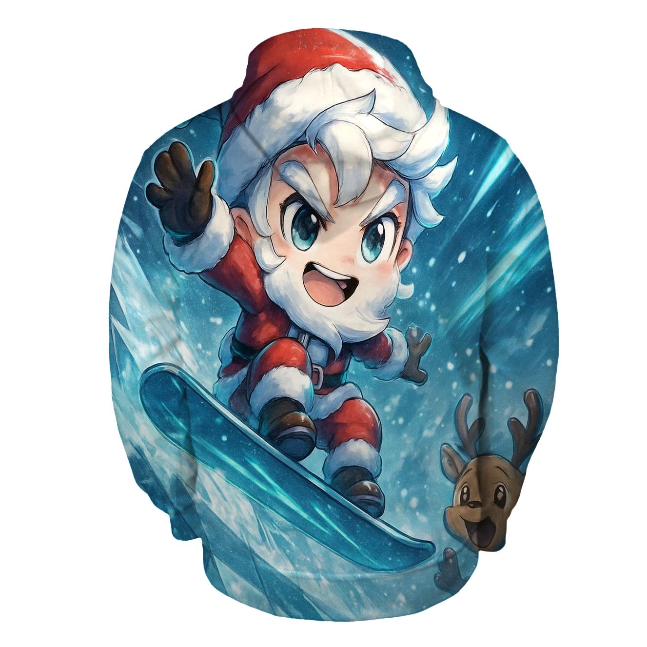 Snowboard Santa Thrill hoodie trends