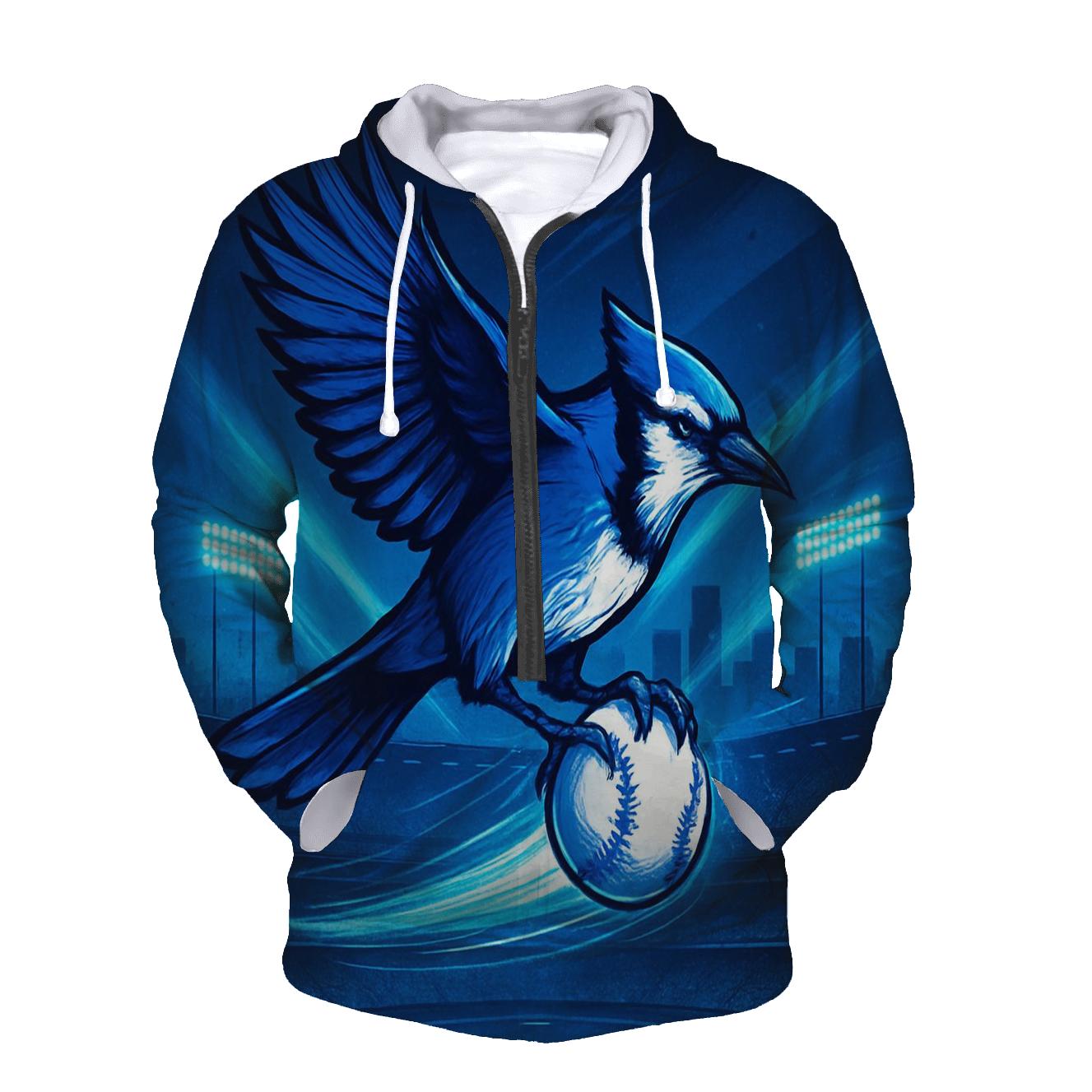 Blue Jay Over Stadium heavyweight hoodies