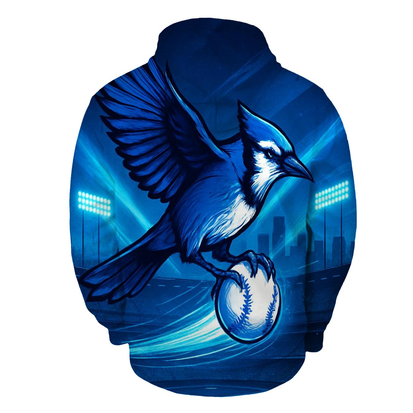 Blue Jay Over Stadium heavyweight hoodies