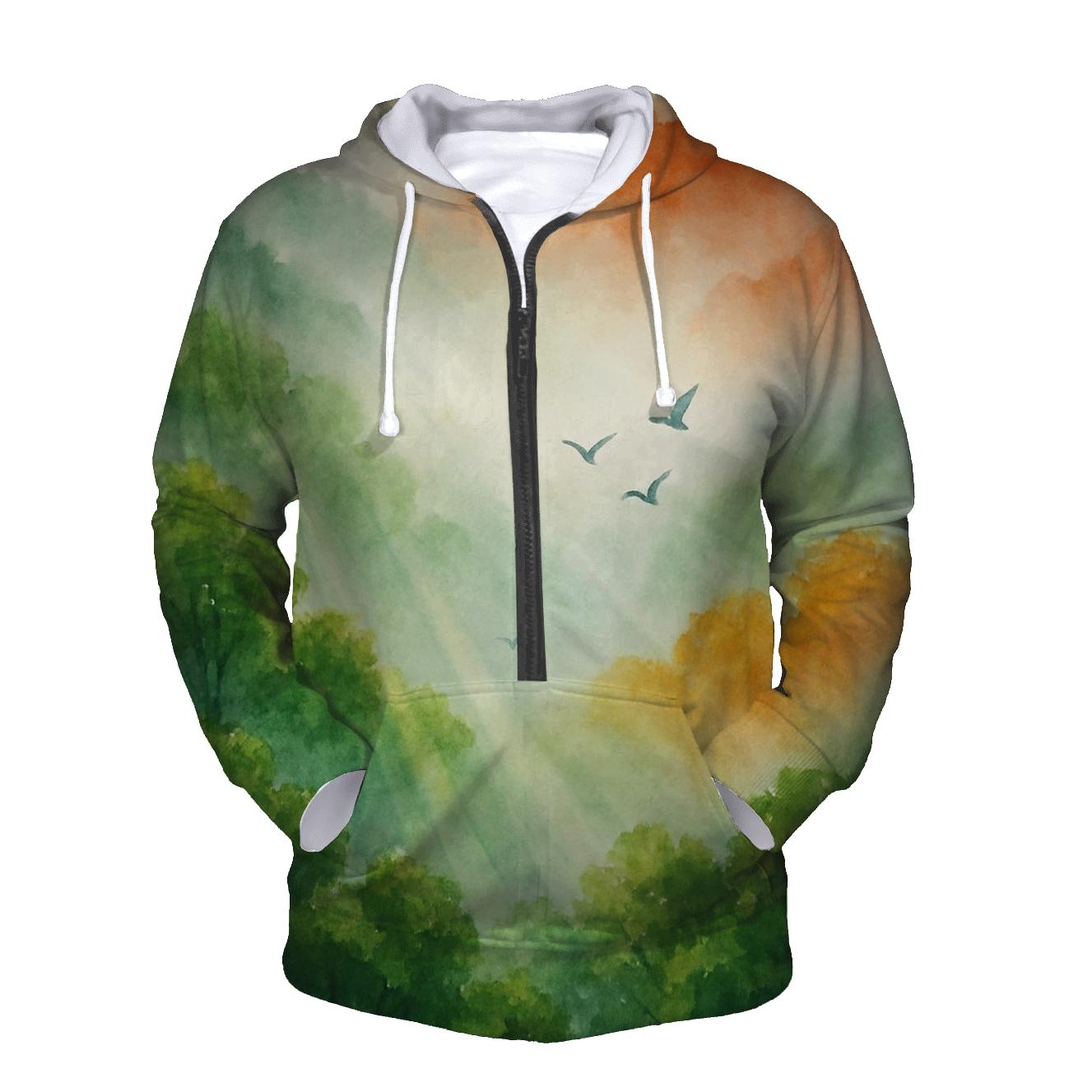 Verdant Flag Forest custom hoodies