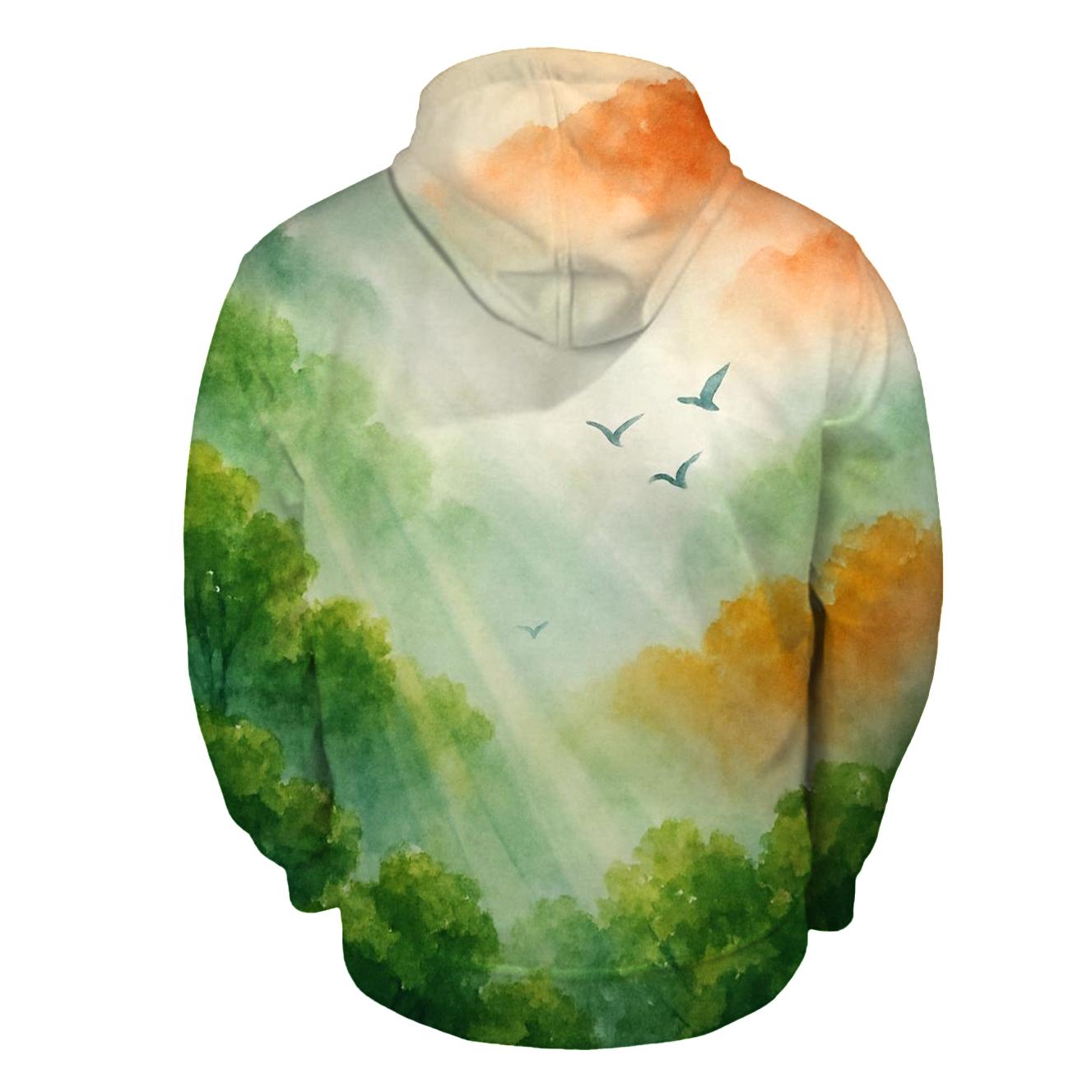 Verdant Flag Forest custom hoodies