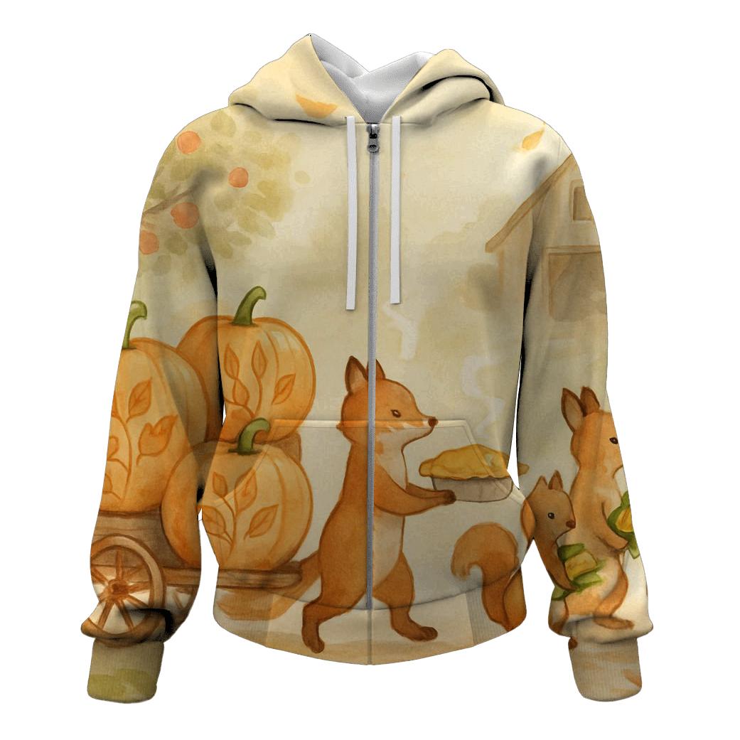 Pumpkin Lane Parade printed hoodies