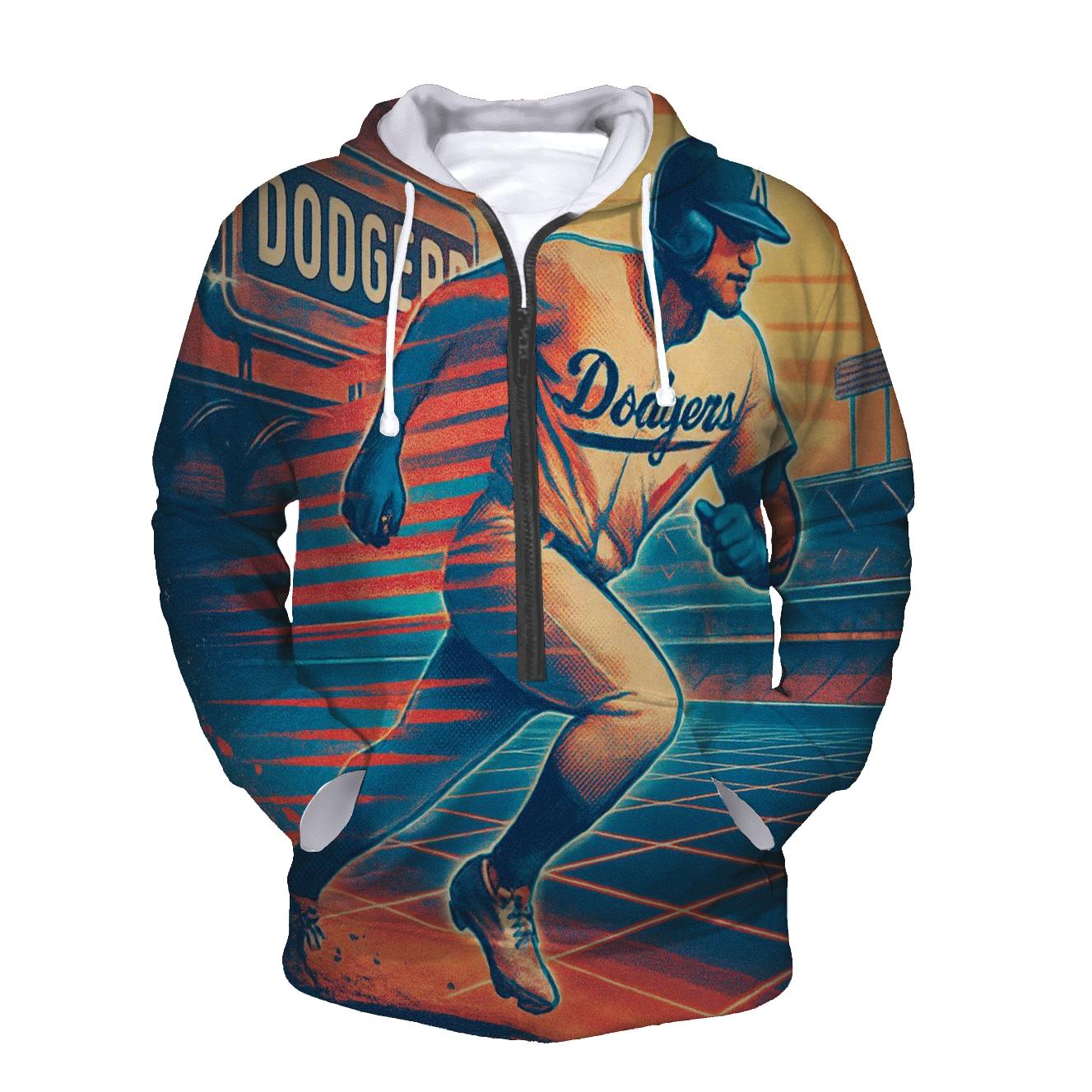 Retro Wave Baseline custom hoodies