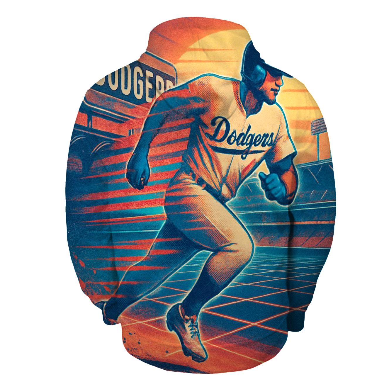 Retro Wave Baseline custom hoodies