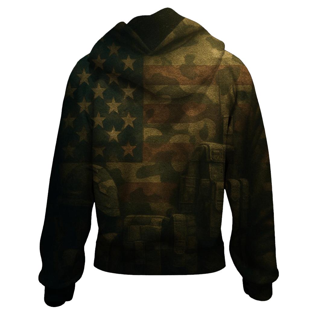 Camouflage Stripes Recon graphic hoodies