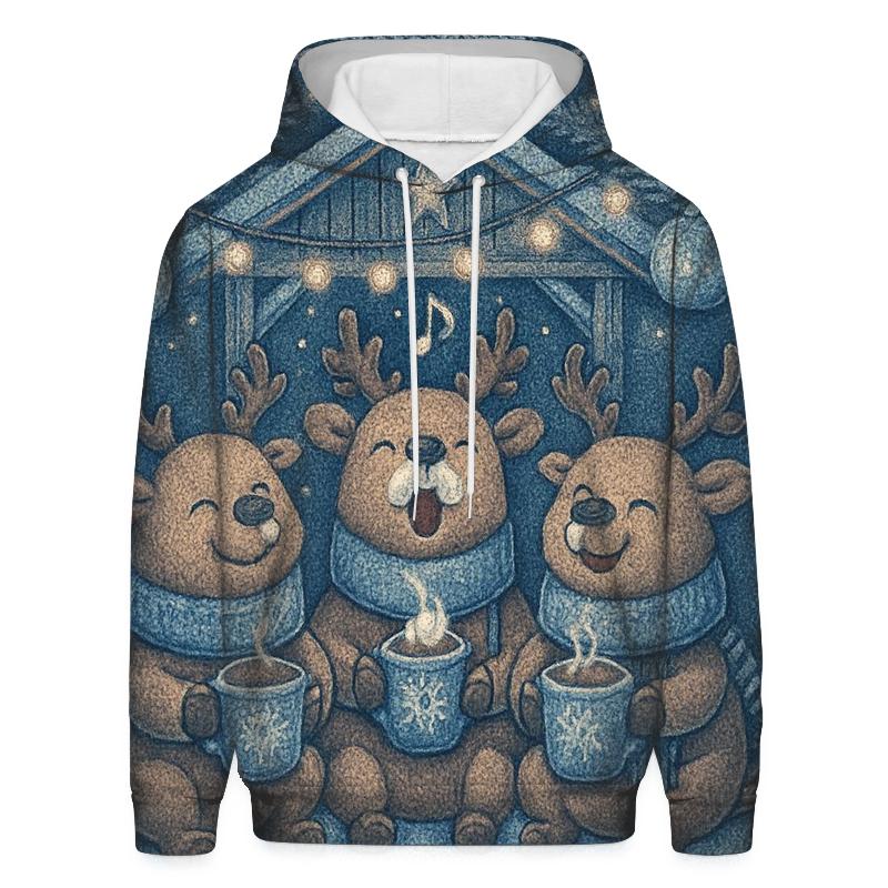 Reindeer Hot Cocoa Choir designer hoodies