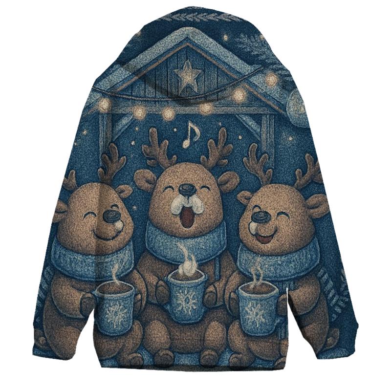 Reindeer Hot Cocoa Choir designer hoodies