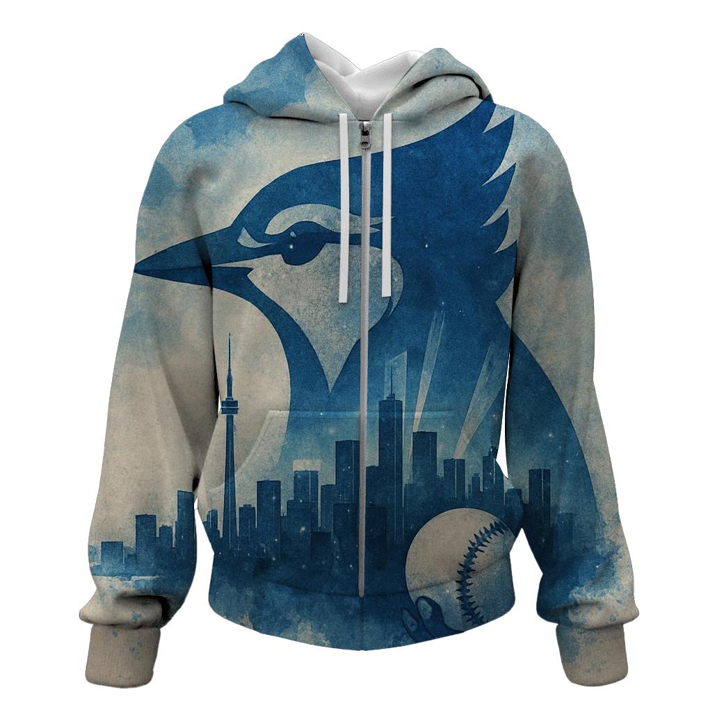Skyline Blue Jays Batter Fusion hoodies fashion