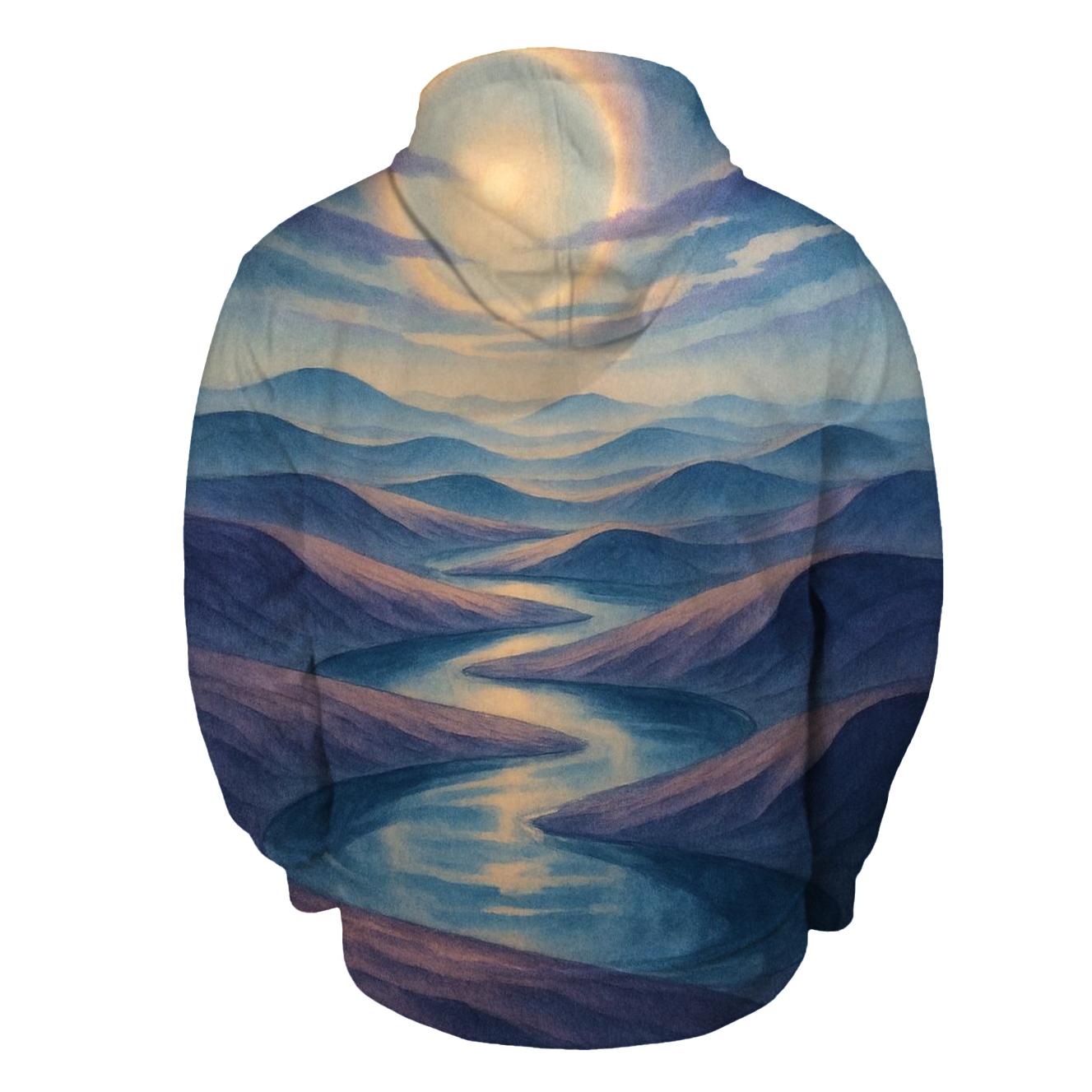 Mirage Of Indigo Dunes heavyweight hoodies