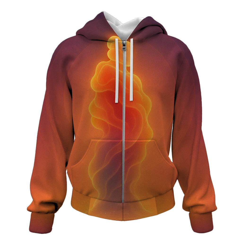 Gradient Smoke Sentinel embroidered hoodies