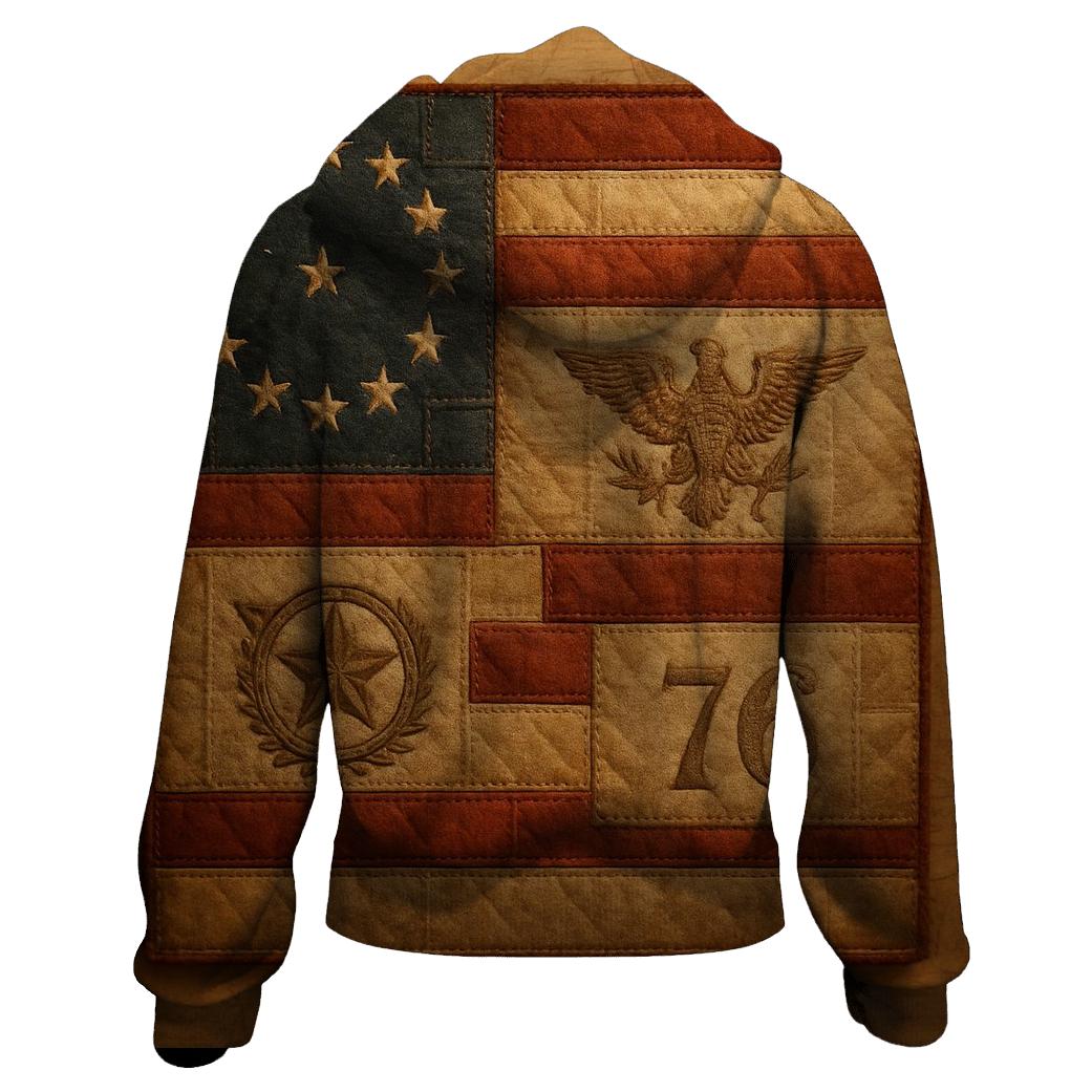 Heritage Patchwork Banner printed hoodies