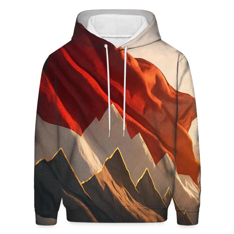 Crimson Dawn Banner heavyweight hoodies