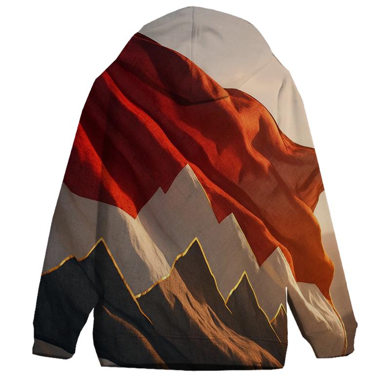 Crimson Dawn Banner heavyweight hoodies