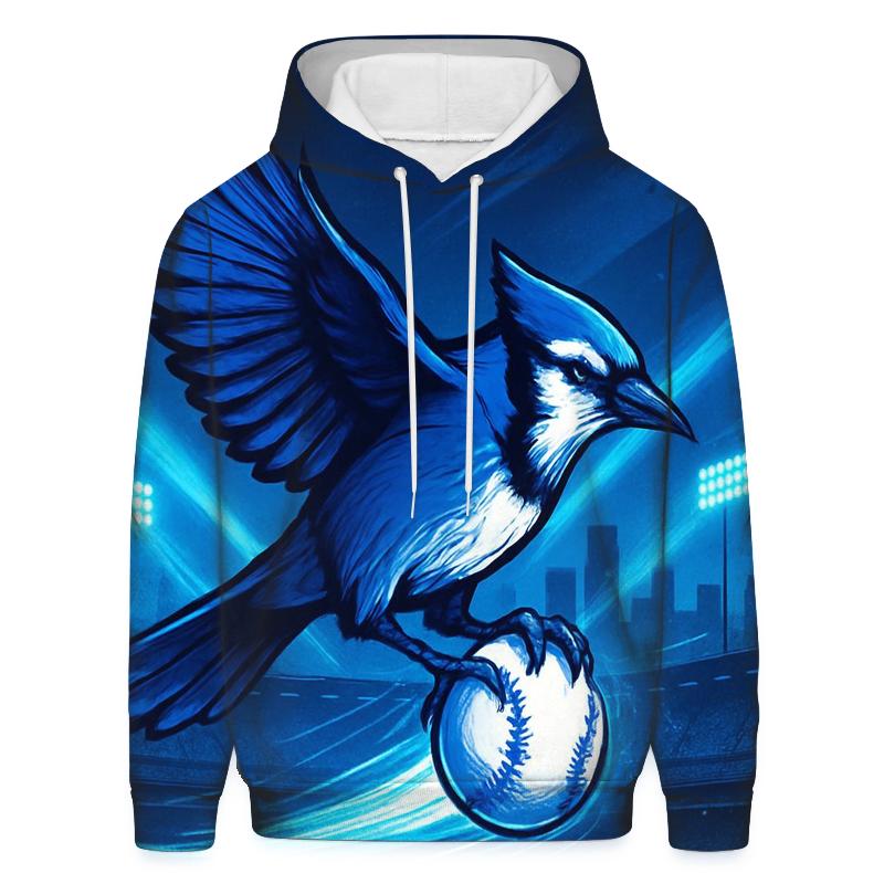 Blue Jay Over Stadium premium hoodies