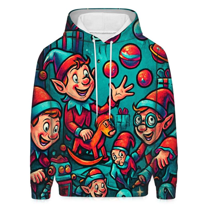 Elf Workshop Pop Art pullover hoodies