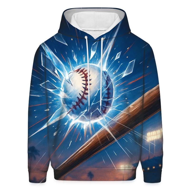 Shattered Home Run embroidered hoodies