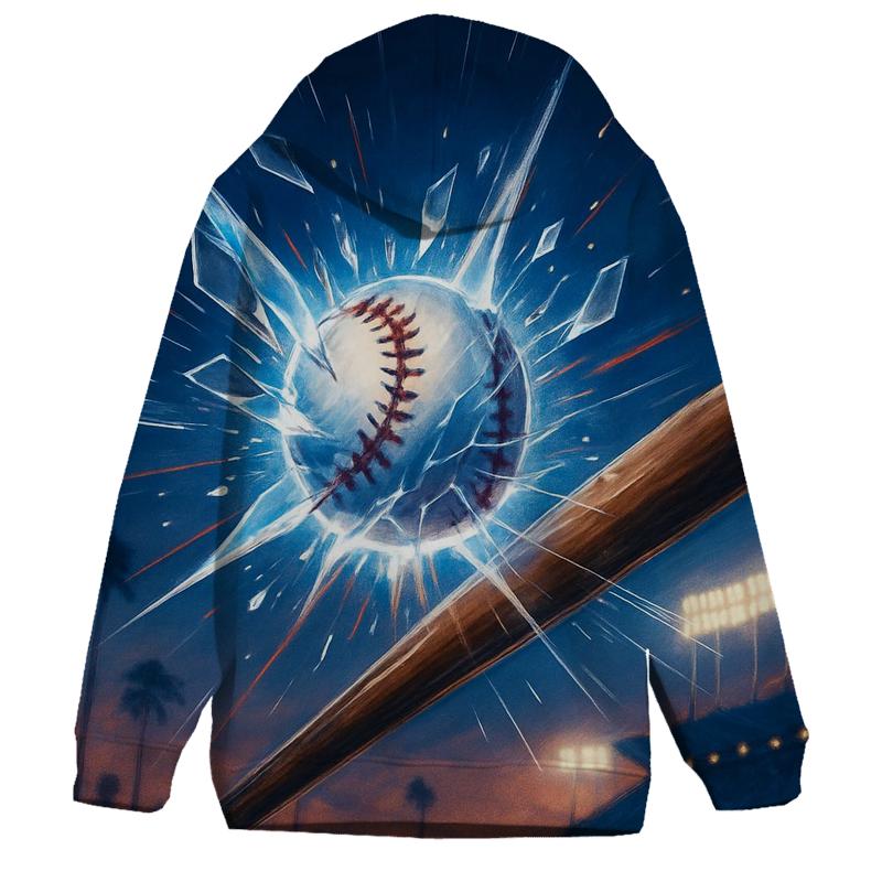 Shattered Home Run embroidered hoodies