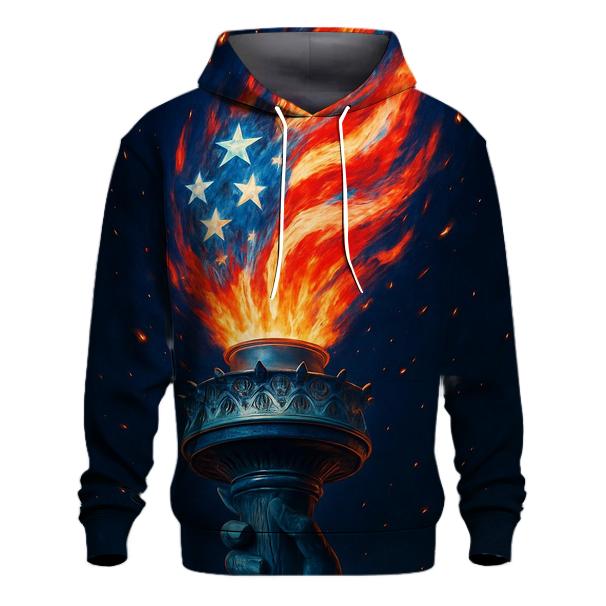 Liberty Flame Banner designer hoodies