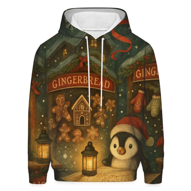 North Pole Night Market pullover hoodies